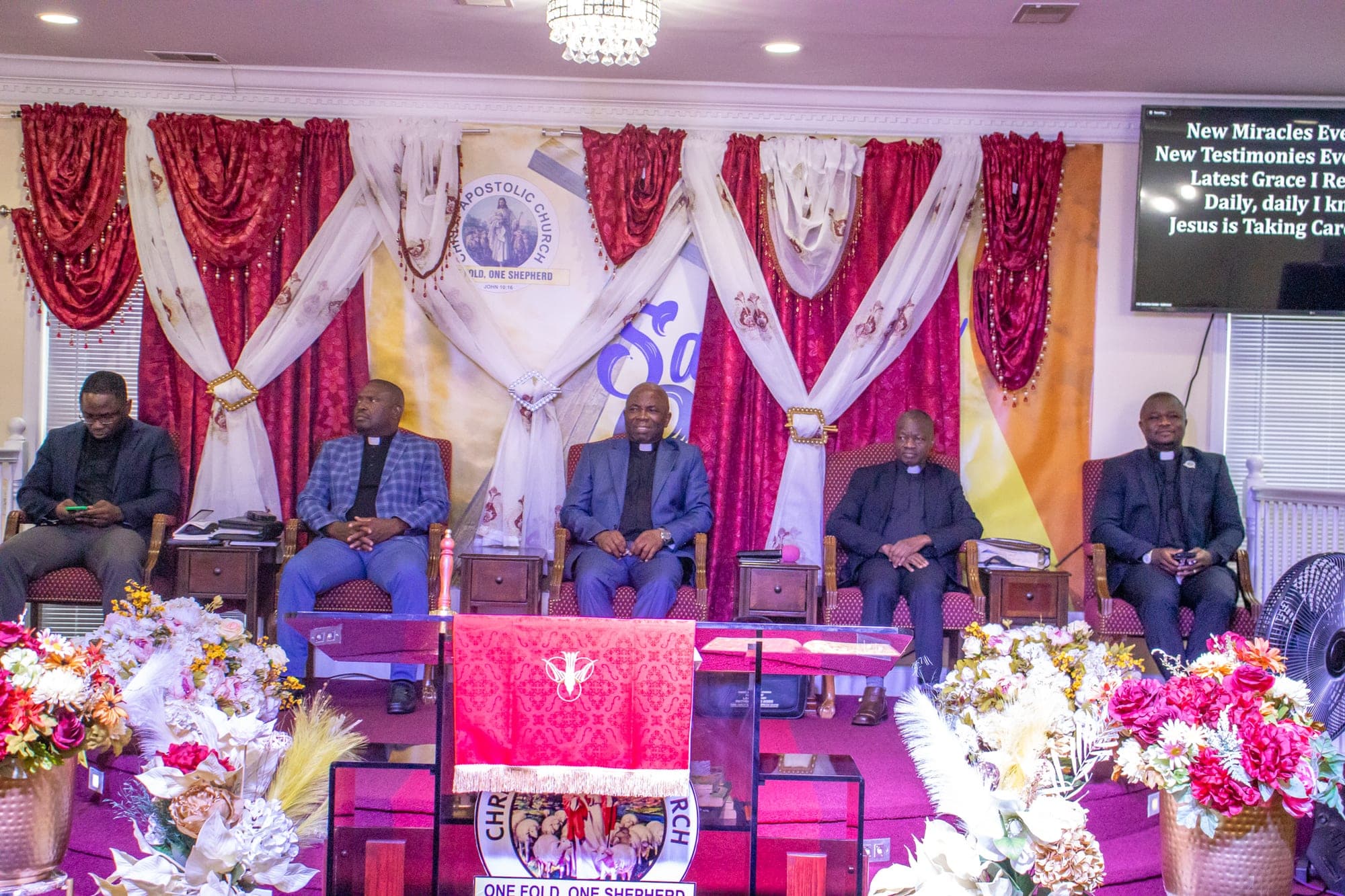 Church stage and leadership